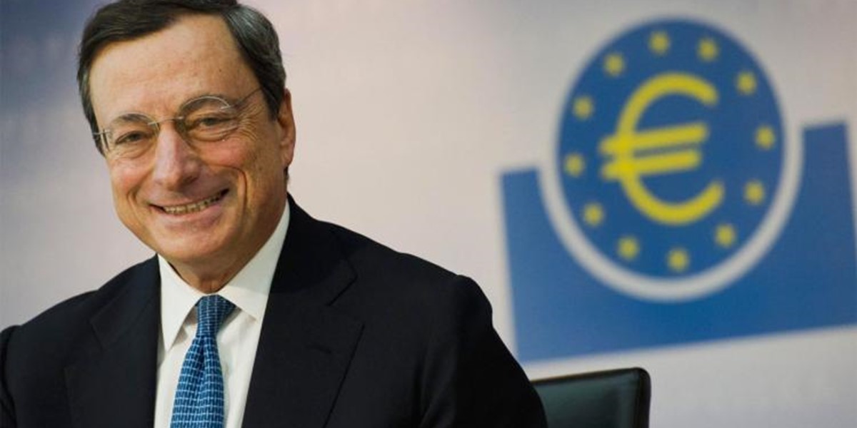 Mario Draghi smiling